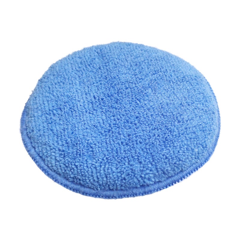 Polyte Microfiber Detailing Wax Applicator Pad, 8 Pack (Blue, 5 in) - Image 2